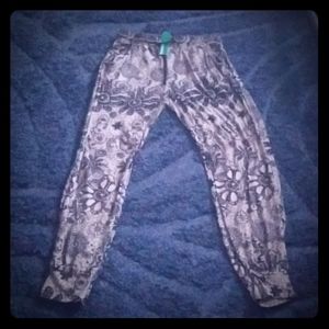 Floral joggers